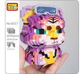 LOZ 8117 Animal World Festival de Primavera Año del Tigre gafas mascota muñeca 3D Mini bloques de diamante juguete de construcción para niños sin caja