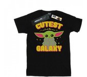 Star Wars Girls The Mandalorian Cutest In The Galaxy Cotton T-Shirt 12-13 negro