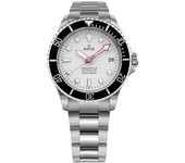 Reloj Ratio FreeDiver Zafiro Acero inoxidable Esfera blanca Automático RTF047 200M para hombre blanco