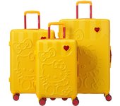 Set de 3 maletas rígidas DOKI AMARILLA HELLO KITTY amarillo