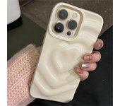 Funda de teléfono coreana con diseño de corazón de amor, plegable y brillante, para iPhone 14, 13, 12, 11 Pro Max, X, XS, XR, suave, a prueba de golpes For iPhone 12Pro Max