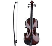 Violín de juguete para niños, instrumento de simulación educativa de aspecto realista, violín en miniatura para niños