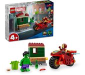 LEGO Super Heroes Iron Man y Hulk en una motocicleta Juguete Regalo Cumpleaños Bloque Educativo Navidad Niños Niñas Niños 4 Años 5 Años 6