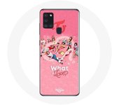 Coque pour Samsung Galaxy A21S TWICE Logo Rouge Affiche What Is Love