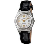 Casio Reloj Wave ceptor LWQ-10LJ-1A1JF [Reloj Wave ceptor solar radiocontrolado con correa de cuero para mujer]