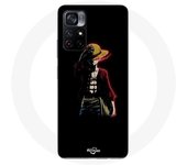 Coque Maniacase pour Xiaomi Poco M4 Pro 5G one piece manga anime luffy fond noir