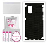 apgo Protective Skin Sticker for the back+sides compatible with Realme 7 Pro, Full Wrap Film, Foil, Vinyl - Pattern Matrix