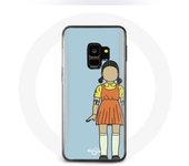 Coque pour Samsung Galaxy S9 Squid game la poupée géante de jeu