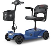 Foldable electric scooter for disabled people, 250W, large battery 12AH blue 250W 12AH azul