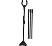Soporte plegable para arco recurvo, soporte para arco recto, para caza y deportes al aire libre, color negro. negro