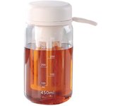 Taza para infusión en frío con filtro de escamas, botella de té portátil de gran capacidad para alimentos, jarra para cafetera en frío, 450/600ML 450ML color rosa