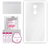 apgo Ultra Clear Protective Skin Sticker for the back compatible with Lenovo K6, Wrap Film, Hydrogel Film, Flexible, Soft TPU with positioning layer e