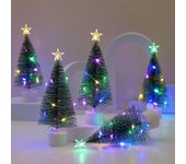 Mini árboles de Navidad luminosos, hermosos y pequeños árboles de Navidad artificiales, decoraciones de escritorio, decoraciones navideñas para el hogar