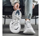 Botines de cuero impermeables para hombre Zapatillas impermeables con cordones Zapatillas casuales de cuero para hombre Zapatos casuales para motocicleta 39 blanco
