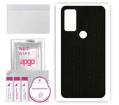 apgo Protective Skin Sticker for the back compatible with Motorola Moto G Play Gen 2, Wrap Film, Foil, Vinyl - Pattern Matrix