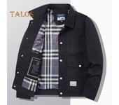 Abrigo cargo para hombre, chaqueta de manga larga con solapa, de color liso, con adornos de bolsillo, estilo de trabajo, ropa de negocios retro 2XL negro