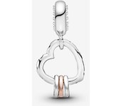 Charm colgante Corazón lleno de corazones