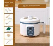 Caldero eléctrico Sartén eléctrica multifuncional Olla eléctrica pequeña integrada Calentador de alimentos eléctrico Plato de frotamiento eléctrico Olla arrocera