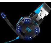KOTION EACH G2000 Auriculares para juegos de 3,5 mm con reducción de ruido para PC portátil sin audio azul