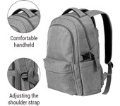 Mochila del ventilador para las actividades al aire libre Mochila portátil del ventilador con el verano incorporado del ventilador gris