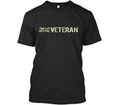 Camiseta unisex con el estándar de veterano militar británico S