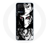 Coque pour Vivo Y21s 2021 / Y21 2021 Sangoku Naruto Luffy one piece Dragon Ball Z fond noir et blanc anime manga - Maniacase