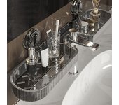 Organizador de grifo para fregadero de cocina, soporte para esponja con ventosa, gran capacidad, fácil de instalar, organizador multiusos, escurridor