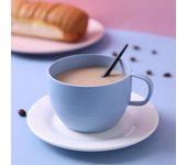DIY Postre Desayuno Taza para beber Taza de bebida ecológica Moda Hogar Vida Estilo europeo Taza de leche Paja de trigo Taza portátil Café simple Té Chic color rosa