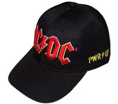 Gorra de béisbol unisex con logotipo Power Up de AC/DC para adultos One Size rojo/negro