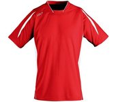 SOLS Maracaná 2 Camiseta de fútbol de manga corta para hombre L blanco/verde brillante
