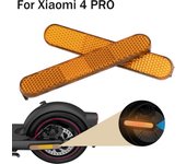 Cubierta de rueda trasera, tira reflectante, carcasa decorativa protectora para patinete eléctrico Xiaomi 4 Pro, piezas reflectoras naranja