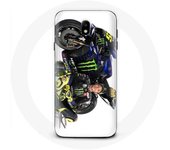 Coque pour Samsung Galaxy S5 Valentino Rossi Pilote de vitesse fond blanc