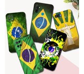 Funda de TPU negra para Realme 7i 8i 9 Pro Plus 9i C12 GT Neo2 Narzo 20 30A 50A 50i bandera de Brasil Río de Janeiro Realme 9 Pro Plus