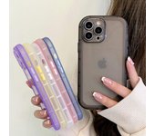 Funda de teléfono de lujo de color sólido Claer para iPhone 11 12 13 Pro Max 7 8 Plus X Xs Max Se 2 3 Funda trasera a prueba de golpes Funda para iPhone 11 12 For iPhone SE 3