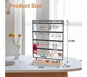 Soporte de exhibición de aretes, organizador de aretes y árbol de aretes con 100 agujeros, estante organizador de joyas de 5 niveles para almacenar para niñas