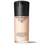 Base de maquillaje MAC Studio Fix Fluid SPF25/PA++ Skin Balancing Complex de larga duración, suave y mate NC15
