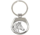 Freiberger - keychain with a horse, keychain with a print, personalized pendant from the Art-Dog brand plata