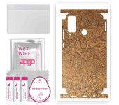 apgo Protective Skin Sticker for the back+sides compatible with Honor Play 4T, Full Wrap Film, Foil, Vinyl - Pattern Rusty Copper