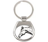 American Quarter Horse - keychain with a horse, keychain with a print, personalized pendant from the Art-Dog brand plata