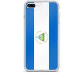 Coque iPhone - Multicolore - Drapeau Nicaragua - Souple - Plástico Transparente - Compatible iPhone 7 Plus