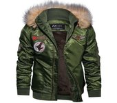 Chaquetas de hombre, chaqueta de vuelo Ma-1 militar de motocicleta verde militar de invierno, chaqueta Bomber de piloto de la Fuerza Aérea S azul marino