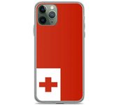 Funda iPhone - Drapeau Tonga - iPhone 11 Pro - Souple - Multicolore - Verticale