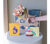 Flores a Domicilio - Pack Capricornio: Libro Horóscopo con Mini Ramo - COLVIN
