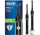 cepillo dental electrico braun pro 1 790 duo negro (2xeb50b)