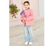 VERTBAUDET Chaqueta acolchada para niña rosado