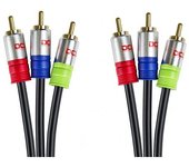 Cable RCA 3 Machos A 3 RCA Machos HQ 3m