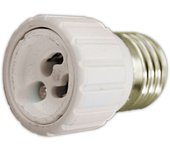 Adaptador bombillas E27 a GU10 cerámico 2A/250V Electro DH. 12.100 8430552138852