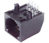 Base RJ45 8P8C Extraplana Cto.Impreso Altura 12mm