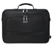 Dicota Eco Multi Select 14-15,6 Pulgadas - Bolsa Bandolera para Ordenador portátil y Tableta, Bolsa para portátil Eco Hecha con Materiales reciclados, Negra