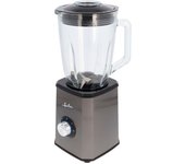 JATA JEBT1500 - Batidora de vaso de 1,5 litros. 2 velocidades + turbo. Cuerpo de acero inoxidable. Cuchilla dentada de acero inoxidable. Apta para picar hielo. Pies antideslizantes. 1500 W